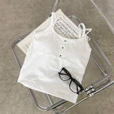 シルバーボタンアンサンブル風キャミソール | non-hedge  | 詳細画像26 