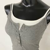 ボタンヘンリーアンサンブル風キャミソール | non-hedge  | 詳細画像14 