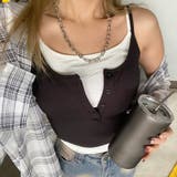 ボタンヘンリーアンサンブル風キャミソール | non-hedge  | 詳細画像5 