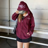 ボルドー | フードロゴビッグパーカー | non-hedge 