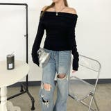 オフショルダーサイドドロストT | non-hedge  | 詳細画像10 