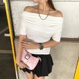 オフホワイト | オフショルダーサイドドロストTシャツ | non-hedge