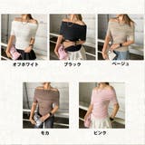 オフショルダーサイドドロストTシャツ | non-hedge | 詳細画像46