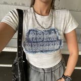 オフホワイト | デニムロゴショートTシャツ | non-hedge 