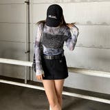 デニムスピンドルベアシアー切替トップス | non-hedge  | 詳細画像18 