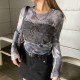 デニムスピンドルベアシアー切替トップス | non-hedge  | 詳細画像23 