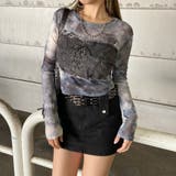 デニムスピンドルベアシアー切替トップス | non-hedge  | 詳細画像24 