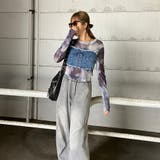 デニムスピンドルベアシアー切替トップス | non-hedge  | 詳細画像3 