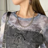 デニムスピンドルベアシアー切替トップス | non-hedge  | 詳細画像28 