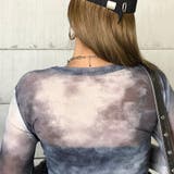 デニムスピンドルベアシアー切替トップス | non-hedge  | 詳細画像29 