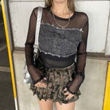 デニムスピンドルベアシアー切替トップス | non-hedge  | 詳細画像37 