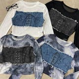 デニムスピンドルベアシアー切替トップス | non-hedge  | 詳細画像40 