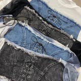 デニムスピンドルベアシアー切替トップス | non-hedge  | 詳細画像42 