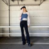 デニムベアイレギュラーヘムシアー切替トップス | non-hedge | 詳細画像2