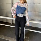 デニムベアイレギュラーヘムシアー切替トップス | non-hedge | 詳細画像6