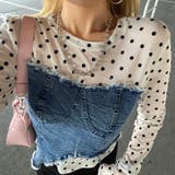 デニムベアイレギュラーヘムシアー切替トップス | non-hedge | 詳細画像8