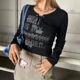 ロゴレースアップTシャツ | non-hedge  | 詳細画像1 