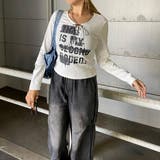 ロゴレースアップTシャツ | non-hedge  | 詳細画像9 