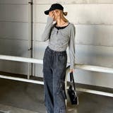 アンサンブル風レースアップTシャツ | non-hedge  | 詳細画像15 