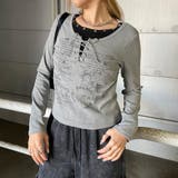アンサンブル風レースアップTシャツ | non-hedge  | 詳細画像17 