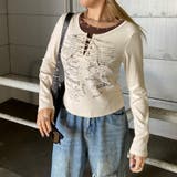 アンサンブル風レースアップTシャツ | non-hedge  | 詳細画像25 