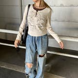 アンサンブル風レースアップTシャツ | non-hedge  | 詳細画像27 