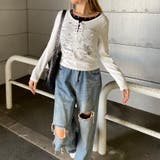 アンサンブル風レースアップTシャツ | non-hedge  | 詳細画像7 