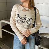 アイボリー | スタッズスターロゴTシャツ | non-hedge 