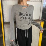 グレー | スタッズスターロゴTシャツ | non-hedge 