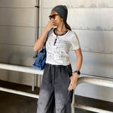 アンサンブル風ロゴレースアップTシャツ | non-hedge  | 詳細画像9 