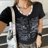 アンサンブル風ロゴレースアップTシャツ | non-hedge  | 詳細画像19 