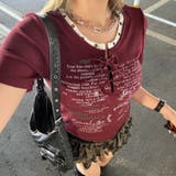 アンサンブル風ロゴレースアップTシャツ | non-hedge  | 詳細画像22 