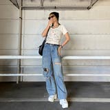 アンサンブル風ロゴレースアップTシャツ | non-hedge  | 詳細画像23 