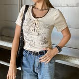 アンサンブル風ロゴレースアップTシャツ | non-hedge  | 詳細画像26 