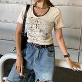 アンサンブル風ロゴレースアップTシャツ | non-hedge  | 詳細画像27 