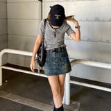 アンサンブル風ロゴレースアップTシャツ | non-hedge  | 詳細画像30 