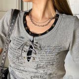 アンサンブル風ロゴレースアップTシャツ | non-hedge  | 詳細画像36 