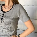 アンサンブル風ロゴレースアップTシャツ | non-hedge  | 詳細画像38 