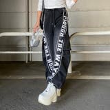 ブラック | ブリーチラインロゴカットカーゴパンツ | non-hedge 