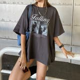 チャコール | ロゴ転写ビッグTシャツ | non-hedge 