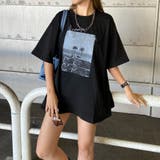 ブラック | カラーロゴ転写ビッグTシャツ | non-hedge