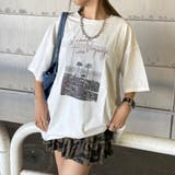 オフホワイト | カラーロゴ転写ビッグTシャツ | non-hedge