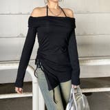 オフショルサイドドロストチュニック | non-hedge  | 詳細画像10 