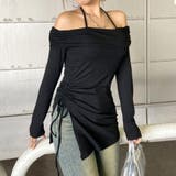 オフショルサイドドロストチュニック | non-hedge  | 詳細画像12 