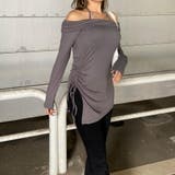 オフショルサイドドロストチュニック | non-hedge  | 詳細画像16 