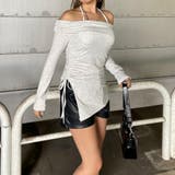 オフショルサイドドロストチュニック | non-hedge  | 詳細画像4 