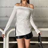 オートミール | オフショルサイドドロストチュニック | non-hedge 