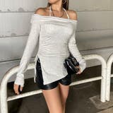 オフショルサイドドロストチュニック | non-hedge  | 詳細画像6 