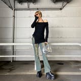 オフショルサイドドロストチュニック | non-hedge  | 詳細画像8 