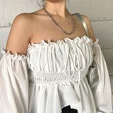 オフショルイレギュラーヘムトップス | non-hedge | 詳細画像9